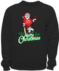Santa Cricket Sweatshirt - Black