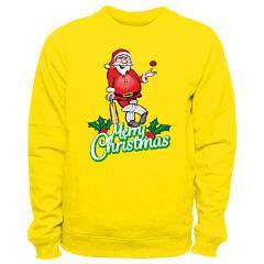Santa Cricket Sweatshirt - Yellow