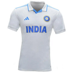 India adidas 2023 Test Cricket Shirt - Snr