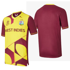 2021 West Indies World Cup T20 Short Sleeve Cricket Shirt SNR