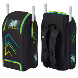 Gunn & Moore 707 Duffle Cricket Bag Black/Cyan 2024/25