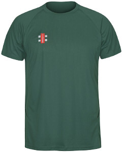 Gray Nicolls Matrix T-Shirt Bottle Green - Jnr