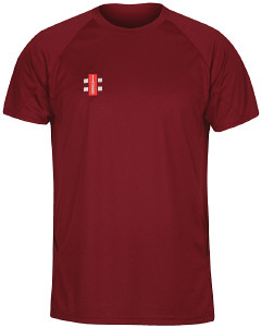 Gray Nicolls Matrix T-Shirt Maroon - Jnr