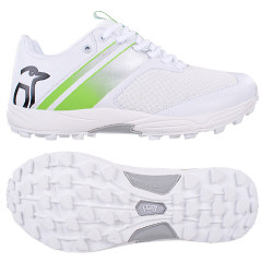 Kookaburra KC 3.0 White/Lime Rubber Cricket Shoes 2023 SNR