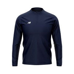 New Balance Cricket Training 1/4 Zip Layer Navy Snr